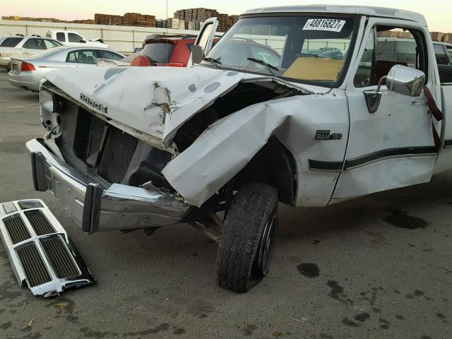 1B7HM16Y8MS227845 - 1991 DODGE W-SERIES W WHITE photo 9