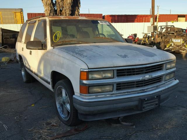 1GNEC13R5VJ380992 - 1997 CHEVROLET TAHOE C150 WHITE photo 1