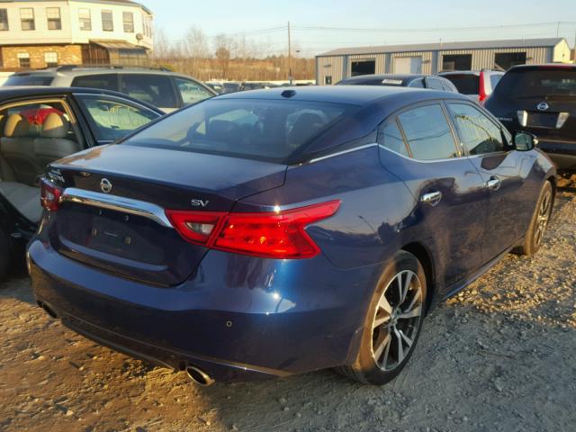 1N4AA6AP9GC434187 - 2016 NISSAN MAXIMA 3.5 BLUE photo 4