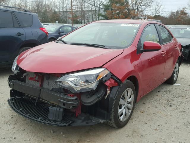 2T1BURHE7GC685311 - 2016 TOYOTA COROLLA L RED photo 2