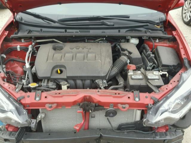 2T1BURHE7GC685311 - 2016 TOYOTA COROLLA L RED photo 7