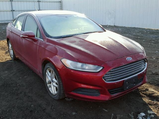 3FA6P0H72DR232389 - 2013 FORD FUSION SE RED photo 1