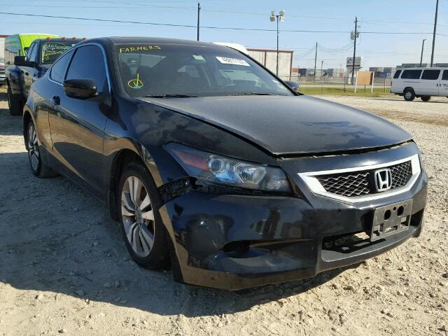 1HGCS1B74AA015458 - 2010 HONDA ACCORD EX BLACK photo 1