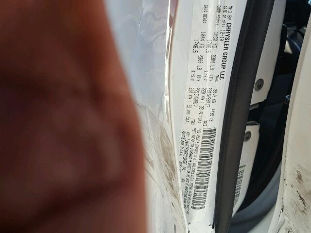 1J4NT1FAXBD138685 - 2011 JEEP COMPASS SP WHITE photo 10