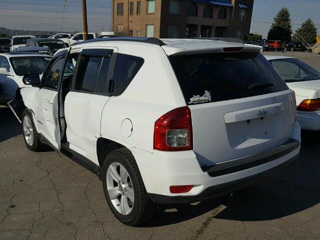 1J4NT1FAXBD138685 - 2011 JEEP COMPASS SP WHITE photo 3