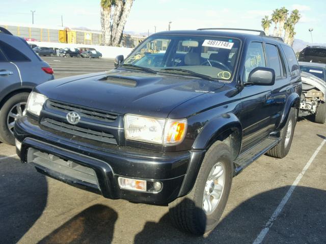 JT3HN86R810347316 - 2001 TOYOTA 4 RUNNER BLACK photo 2