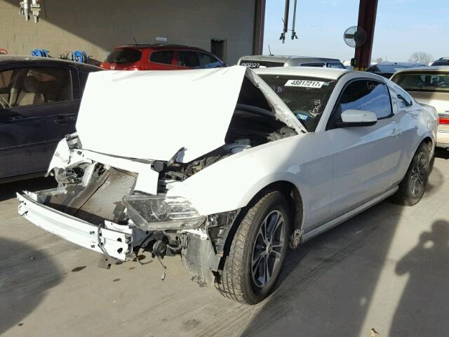 1ZVBP8AM7E5310657 - 2014 FORD MUSTANG WHITE photo 2