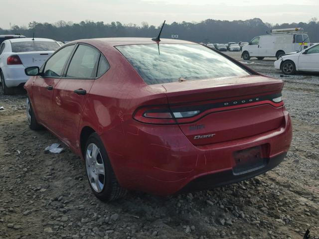 1C3CDFAA8DD127514 - 2013 DODGE DART SE RED photo 3