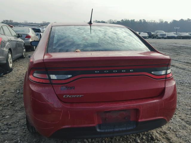 1C3CDFAA8DD127514 - 2013 DODGE DART SE RED photo 9