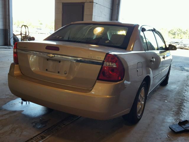 1G1ZT52835F318982 - 2005 CHEVROLET MALIBU LS ოქროსფერი ფოტო 4