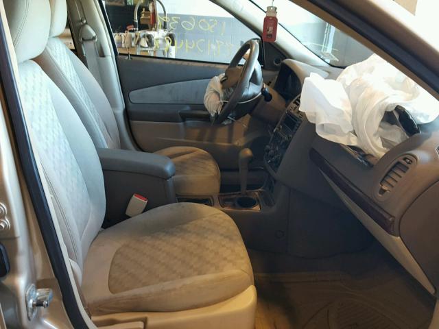 1G1ZT52835F318982 - 2005 CHEVROLET MALIBU LS ოქროსფერი ფოტო 5