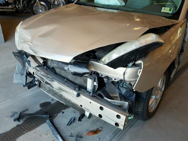 1G1ZT52835F318982 - 2005 CHEVROLET MALIBU LS ოქროსფერი ფოტო 9