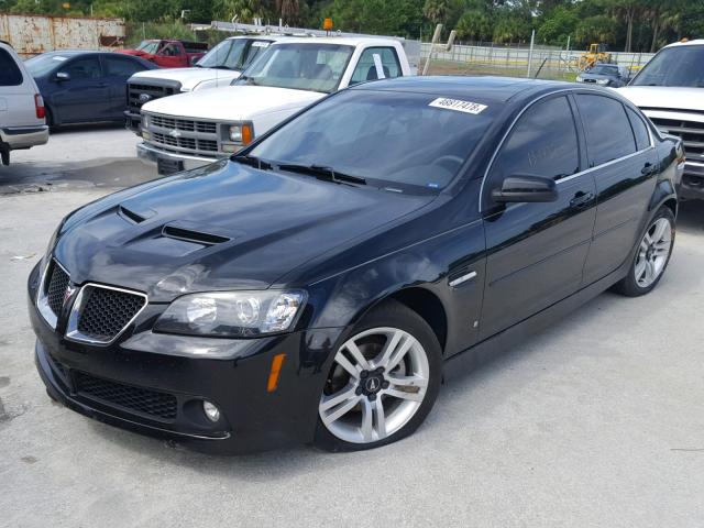 6G2ER57758L128179 - 2008 PONTIAC G8 BLACK photo 2