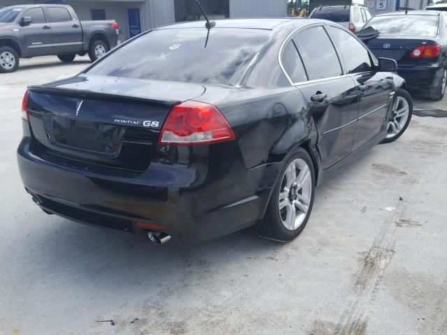 6G2ER57758L128179 - 2008 PONTIAC G8 BLACK photo 4