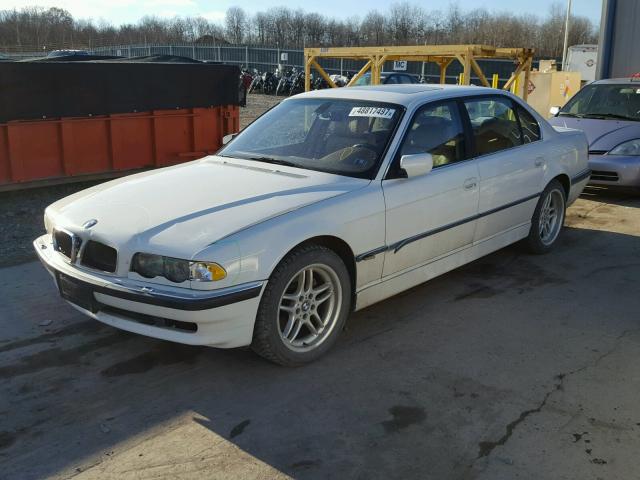 WBAGH83401DP21656 - 2001 BMW 740 IL WHITE photo 2