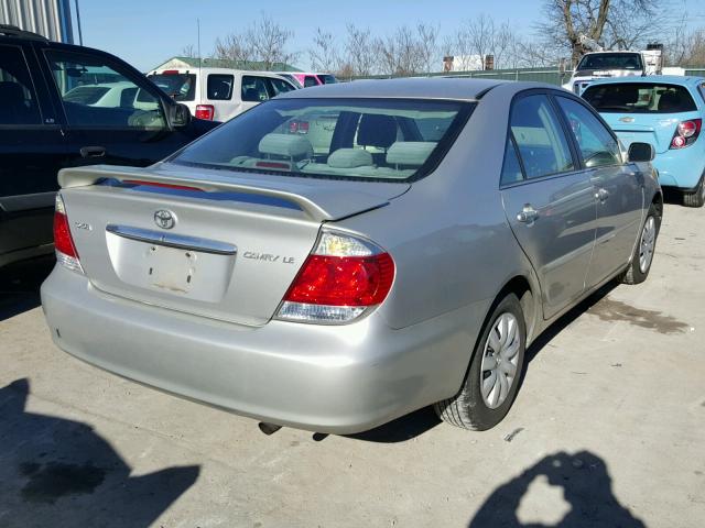 4T1BE32K85U416061 - 2005 TOYOTA CAMRY LE SILVER photo 4