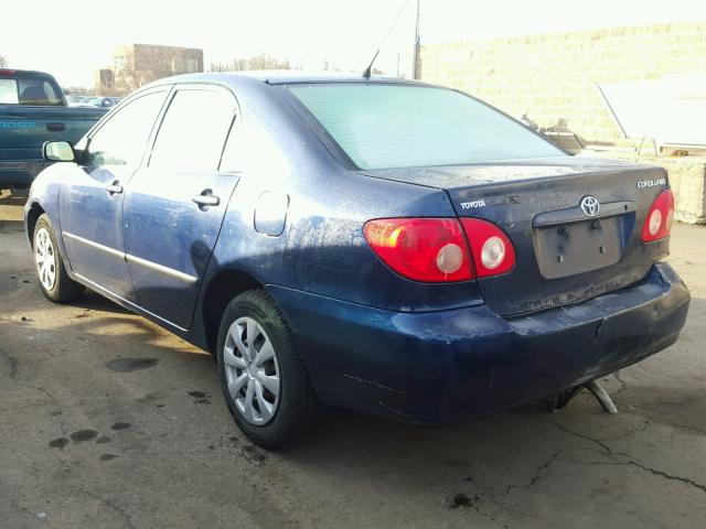 2T1BR32E37C822509 - 2007 TOYOTA COROLLA CE BLUE photo 3