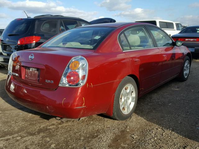 1N4AL11D03C202252 - 2003 NISSAN ALTIMA BAS MAROON photo 4