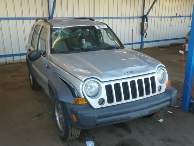 1J4GL48K16W287321 - 2006 JEEP LIBERTY SP SILVER photo 1