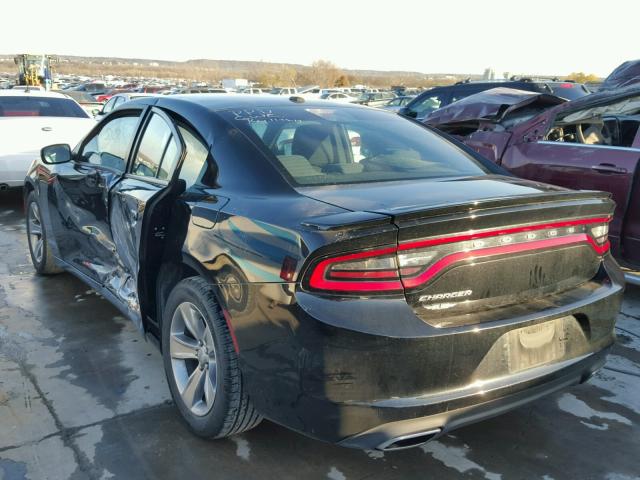 2C3CDXBG4FH791047 - 2015 DODGE CHARGER SE BLACK photo 3