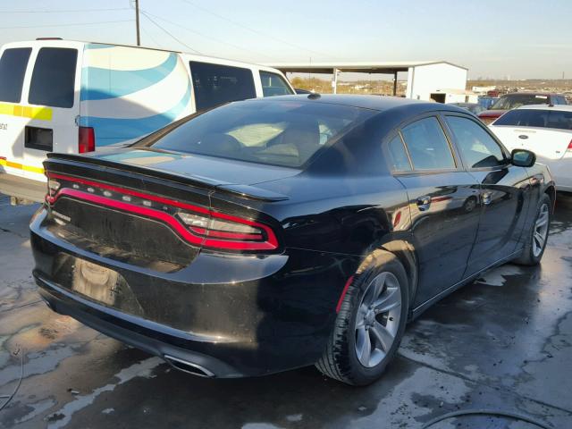 2C3CDXBG4FH791047 - 2015 DODGE CHARGER SE BLACK photo 4