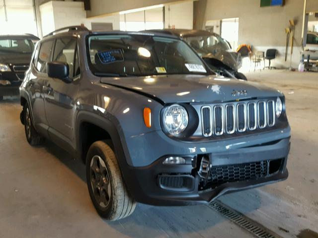 ZACCJBAB3HPE85875 - 2017 JEEP RENEGADE S ლურჯი ფოტო 1