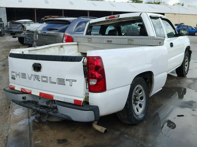 1GCEC19V56Z153317 - 2006 CHEVROLET SILVERADO WHITE photo 4