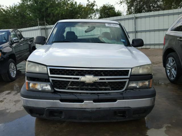 1GCEC19V56Z153317 - 2006 CHEVROLET SILVERADO WHITE photo 9