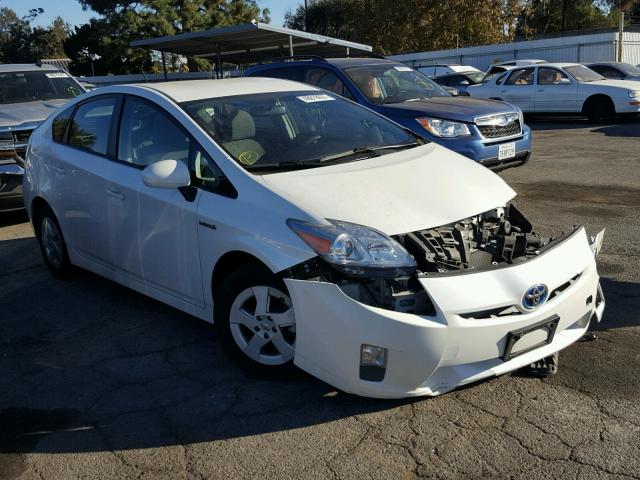 JTDKN3DU4B5337589 - 2011 TOYOTA PRIUS WHITE photo 1