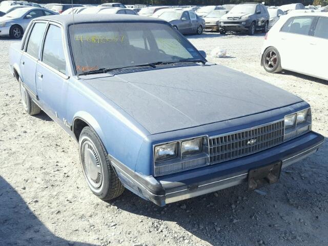 1G1AW19X0F6268019 - 1985 CHEVROLET CELEBRITY BLUE photo 1