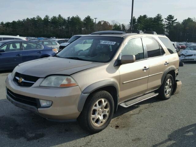 2HNYD18642H521544 - 2002 ACURA MDX TOURIN TAN photo 2