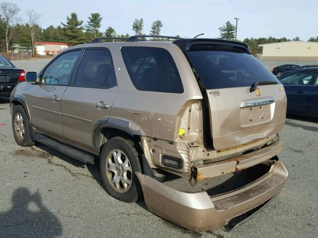 2HNYD18642H521544 - 2002 ACURA MDX TOURIN TAN photo 3