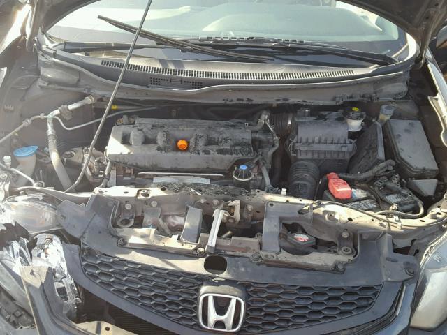 2HGFG3A51CH502762 - 2012 HONDA CIVIC LX BLACK photo 7