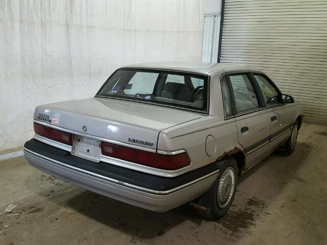 1MEPM36X3LK634175 - 1990 MERCURY TOPAZ GS GRAY photo 4