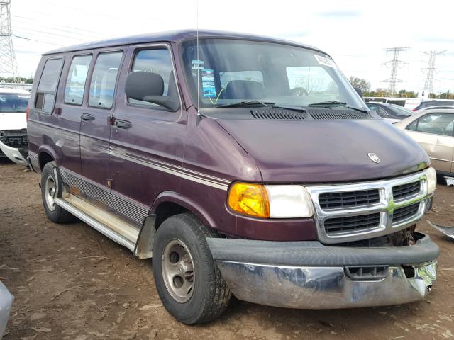 2B6HB11X9WK159819 - 1998 DODGE RAM VAN B1 PURPLE photo 1