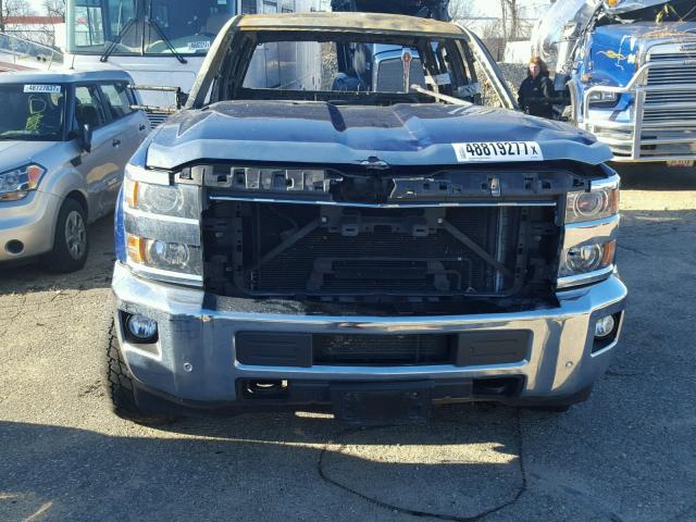 1GC1KWE88FF102202 - 2015 CHEVROLET SILVERADO BLUE photo 10