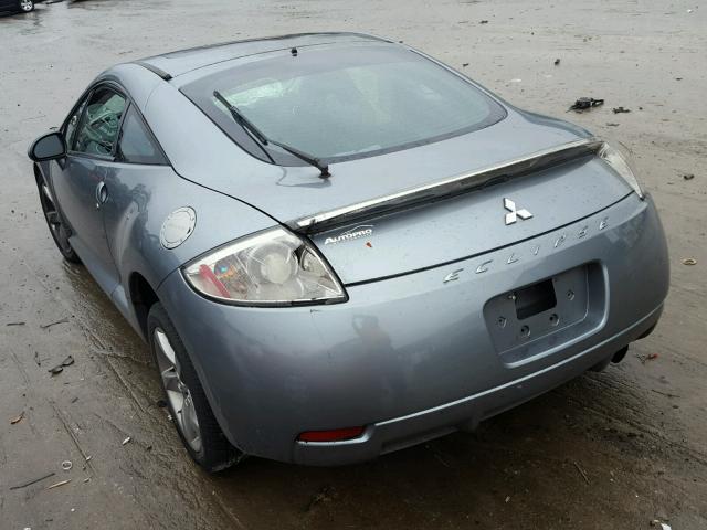 4A3AK24F57E016181 - 2007 MITSUBISHI ECLIPSE GS BLUE photo 3