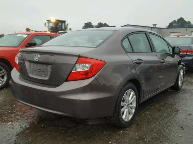 19XFB2F83CE340560 - 2012 HONDA CIVIC EX GRAY photo 4