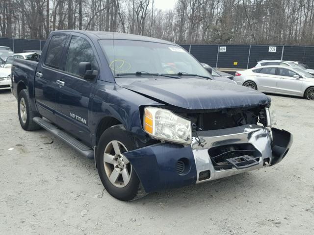 1N6BA07AX6N551047 - 2006 NISSAN TITAN XE BLUE photo 1