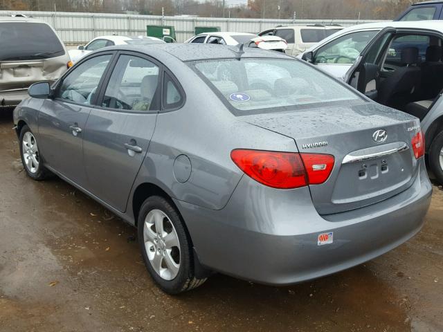 KMHDU4AD3AU875562 - 2010 HYUNDAI ELANTRA BL GRAY photo 3