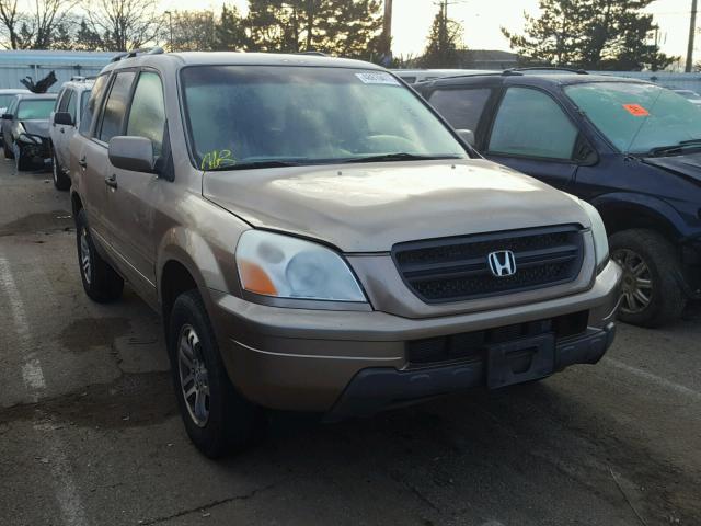 2HKYF18574H521264 - 2004 HONDA PILOT EXL GOLD photo 1