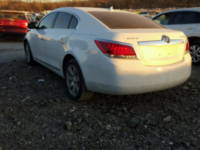 1G4GC5ED7BF186792 - 2011 BUICK LACROSSE C WHITE photo 3