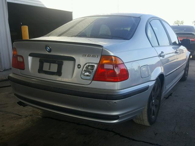 WBAAV33491FV05620 - 2001 BMW 325 I SILVER photo 4