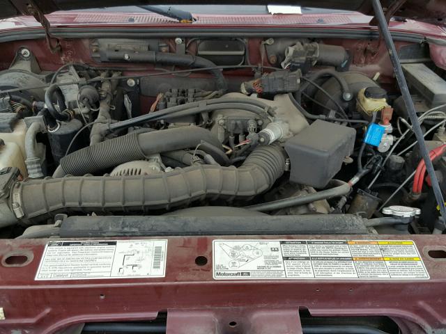 1FTZR15V7YPA08235 - 2000 FORD RANGER SUP MAROON photo 7