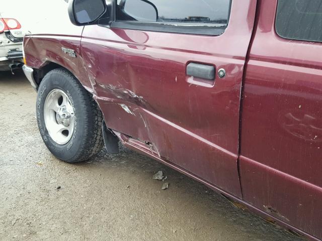 1FTZR15V7YPA08235 - 2000 FORD RANGER SUP MAROON photo 9