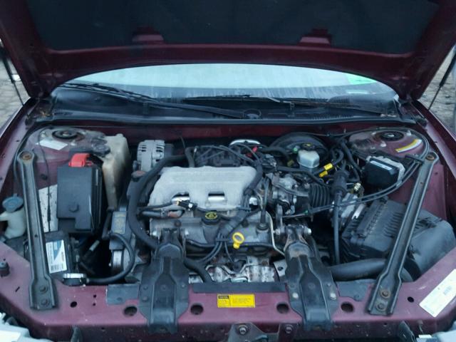 2G4WY52M3X1534958 - 1999 BUICK CENTURY LI BURGUNDY photo 7