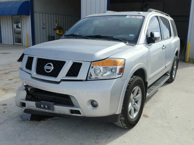 5N1BA0ND1BN609178 - 2011 NISSAN ARMADA SV SILVER photo 2