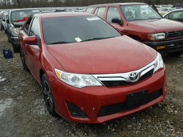 4T1BF1FK4CU565897 - 2012 TOYOTA CAMRY BASE RED photo 1