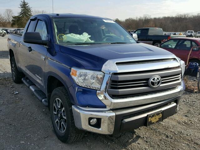 5TFUY5F1XFX419111 - 2015 TOYOTA TUNDRA DOU BLUE photo 1