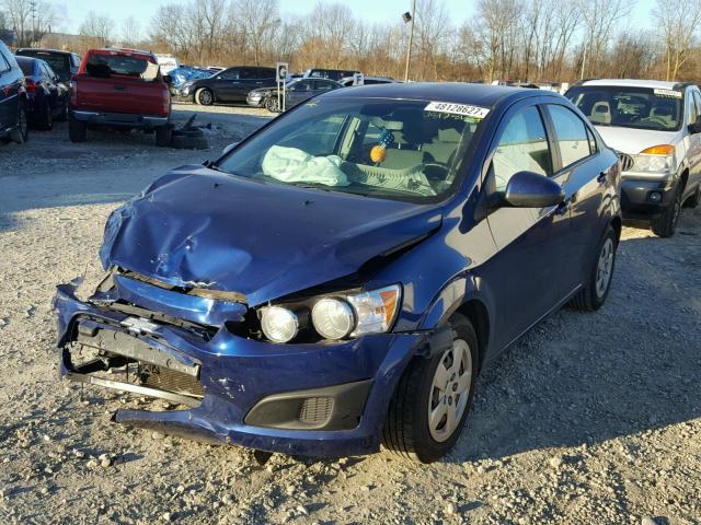 1G1JA5SH9D4223257 - 2013 CHEVROLET SONIC LS BLUE photo 2